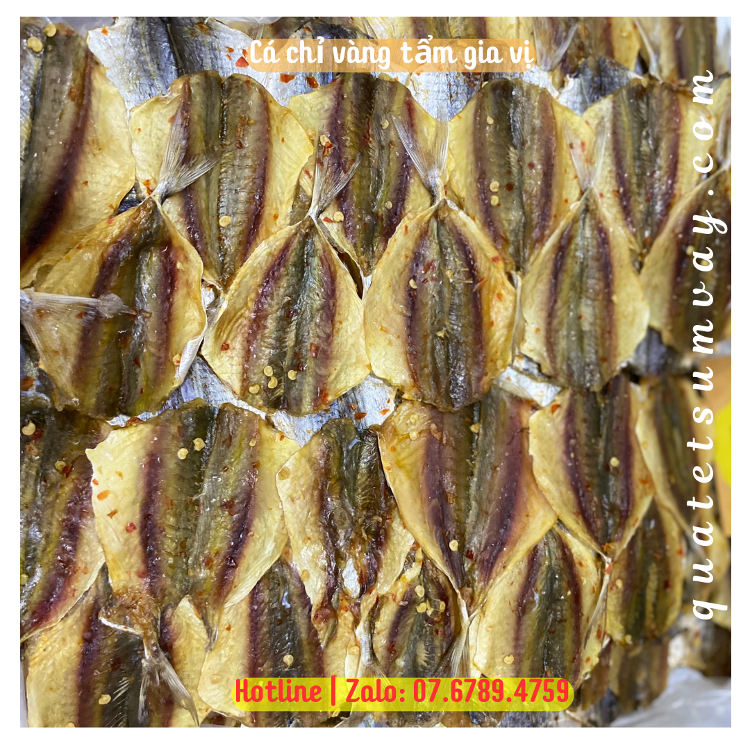 Khô cá chỉ vàng tẩm gia vị thơm ngon Bình Thuận