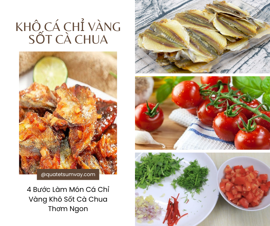 Khô cá chỉ vàng sốt cà chua thơm ngon tại nhà