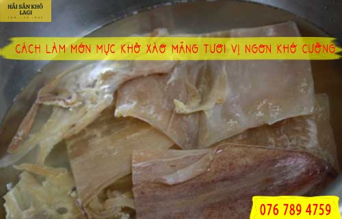 Sơ chế mực khô