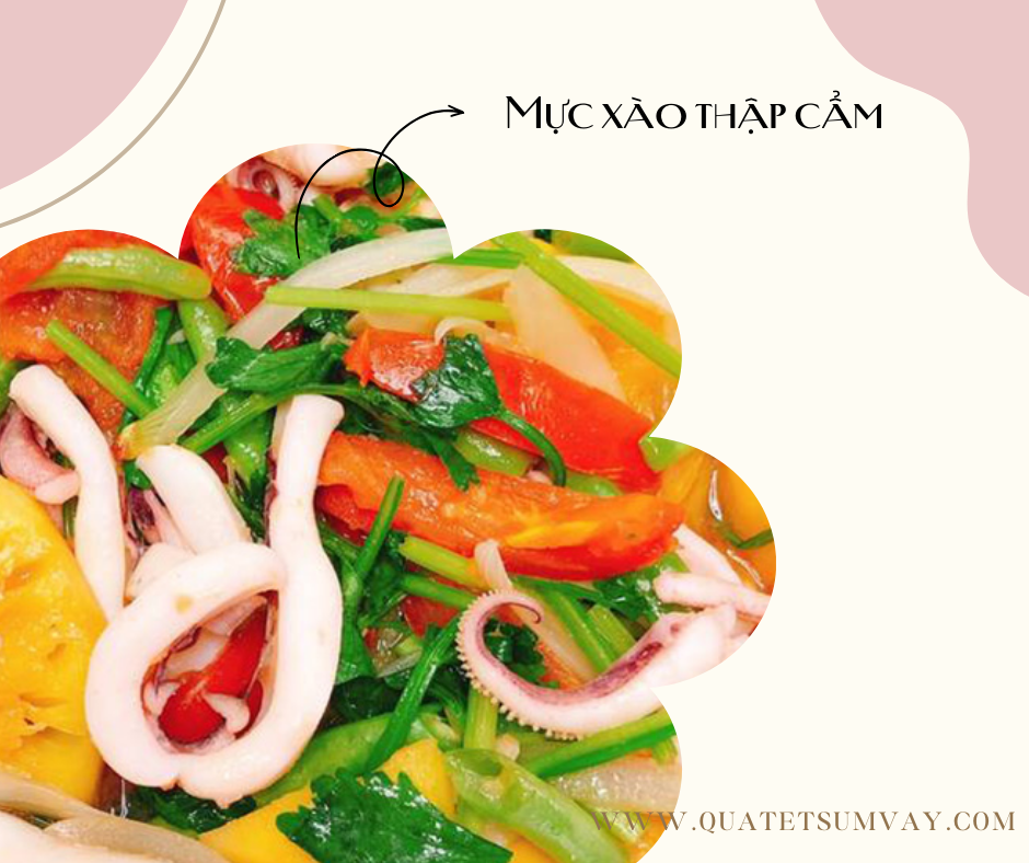 Mực xào thập cẩm