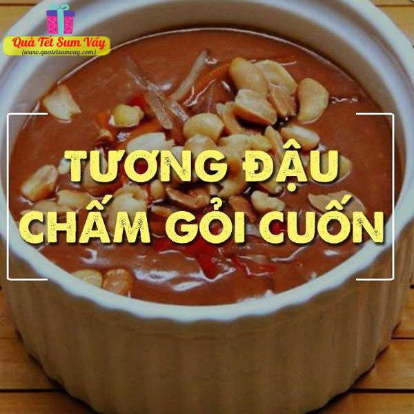 Công thức pha nước chấm tương đậu chấm gỏi cuốn