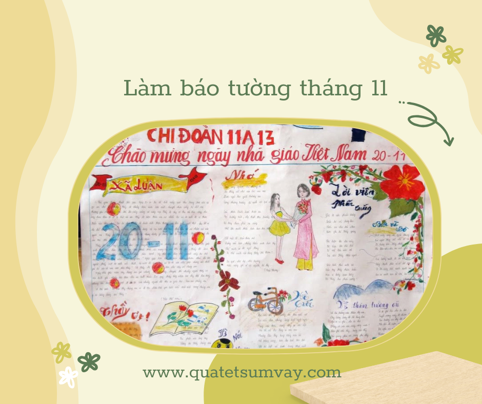 Làm báo tường tháng 11