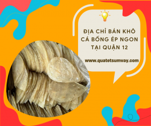 Địa Chỉ Bán Khô Cá Bống Ép Ngon tại Quận 12