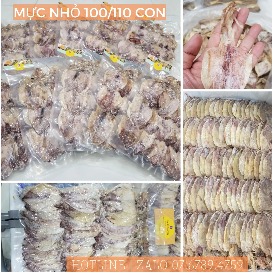 Mực khô Loại nhỏ 100 – 120 Con (Loại 100 – 120 con 1kg)