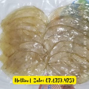 Khô cá bóng ép hình lá trầu