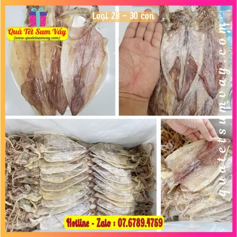 Mực khô Loại 28 – 30 con (500g)
