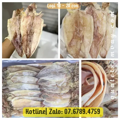 Mực Khô Loại 18 – 20 Con Chất Lượng, Bao Ngọt