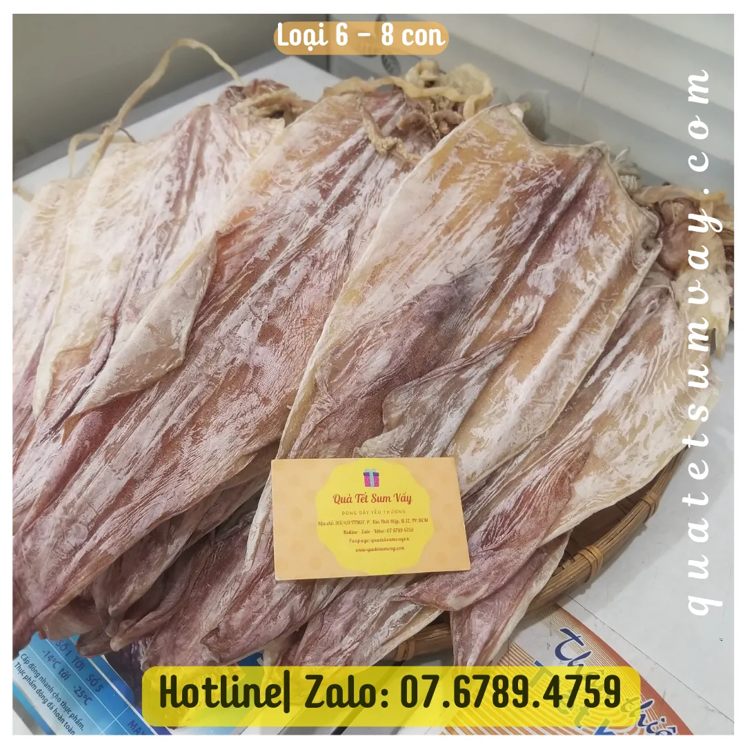 Khô mực loại ngon 6 - 8 con