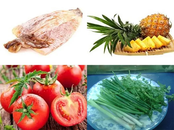 Cách làm món mực khô xào dứa ngon vị đậm đà
