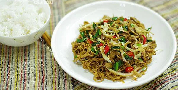 Hướng dẫn cách làm món mực khô xào măng ngon khó cưỡng