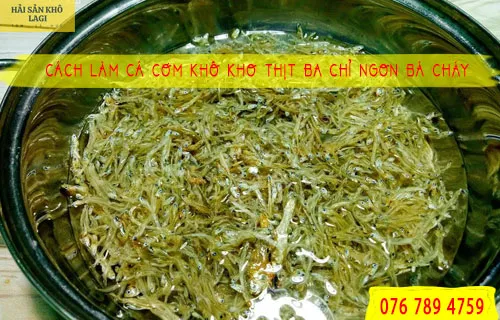 Sơ chế cá cơm khô
