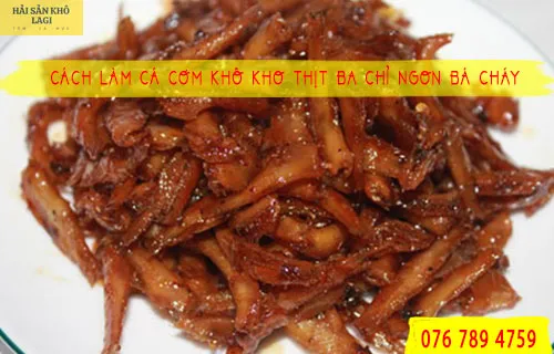 Cá cơm khô kho thịt ba chỉ
