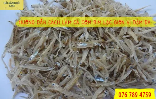 Hướng dẫn cách làm cá cơm rim lạc giòn vị đậm đà