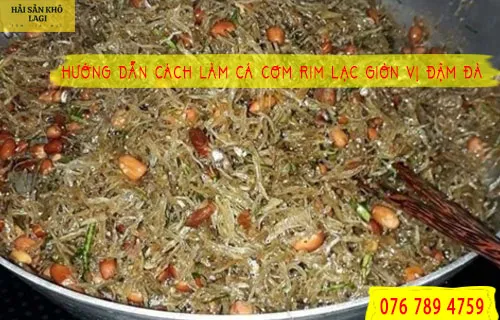 Cách làm món cá cơm rim lạc