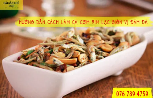 Cách làm món cá cơm rim lạc
