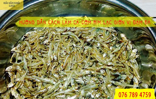 Cách làm món cá cơm rim lạc