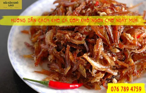 Hướng dẫn cách kho cá cơm khô ngon cho ngày mưa rả rích