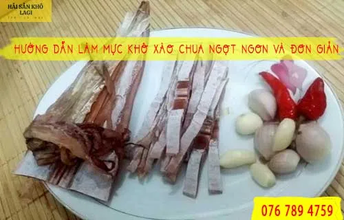 Sơ chế mực khô