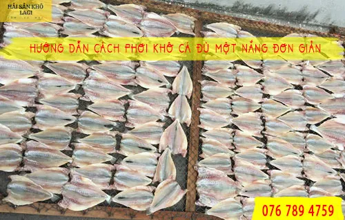 cách phơi khô cá đù một nắng