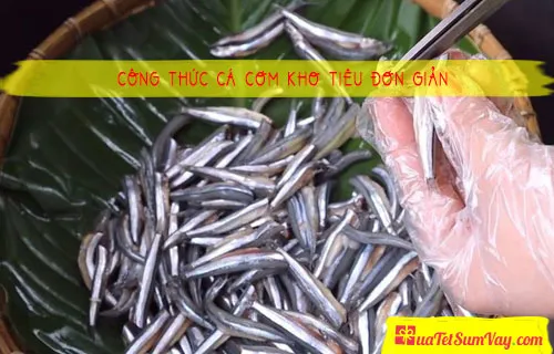 Công thức cá cơm kho tiêu đơn giản