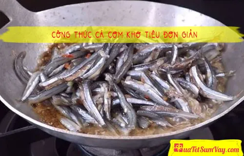 Công thức cá cơm kho tiêu đơn giản