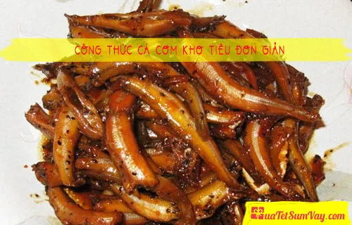 Công thức cá cơm kho tiêu đơn giản