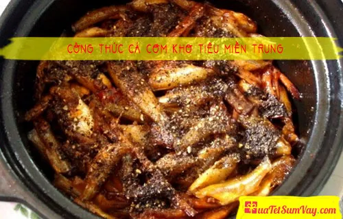 Công thức cá cơm kho tiêu miền trung