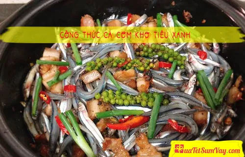 Công thức cá cơm kho tiêu xanh