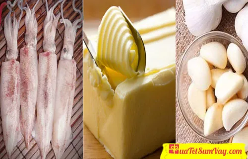 Công thức làm mực chiên bơ tỏi thơm ngon