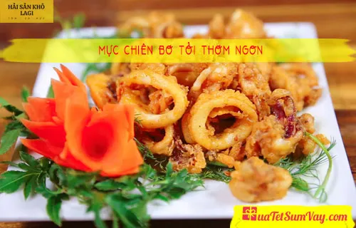 Công thức làm mực chiên bơ tỏi thơm ngon và chi tiết nhất