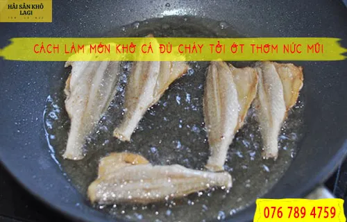Cách làm món khô cá đù cháy tỏi ớt thơm nức mũi
