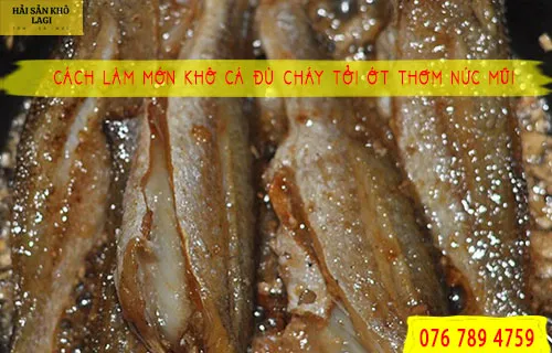 Khô cá đù cháy tỏi ớt
