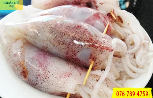 mực nhồi thịt hấp ngon miệng