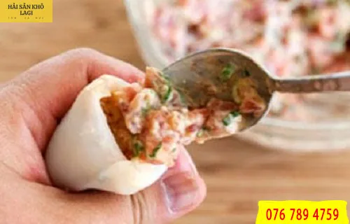 mực nhồi thịt hấp ngon miệng