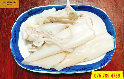 mực nhồi thịt hấp ngon miệng