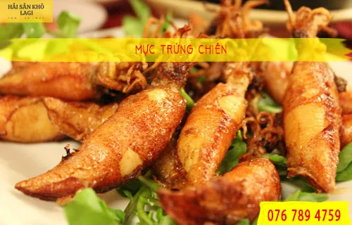 Mực trứng chiên nước mắm