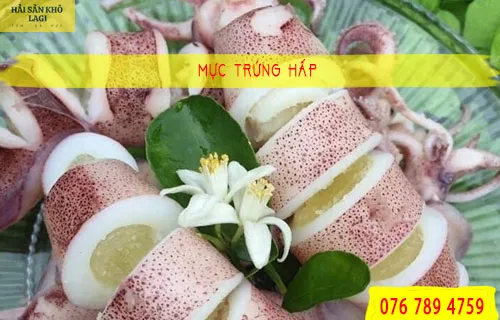 Mực trứng hấp