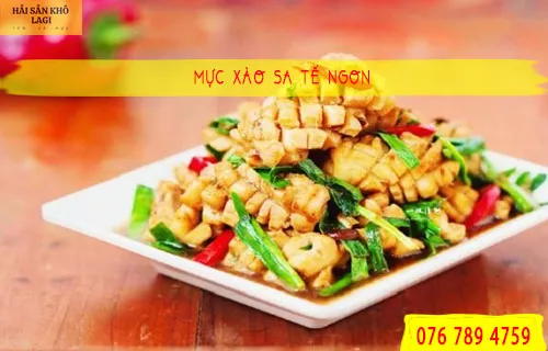 Mực xào sa tế