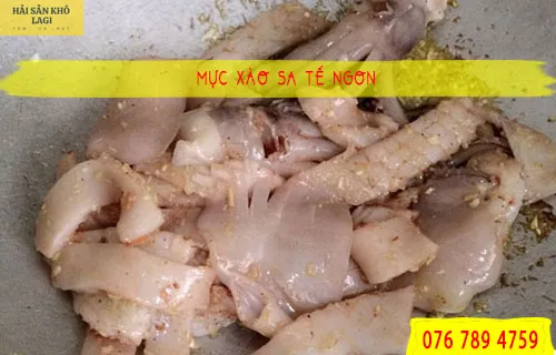 Mực xào sa tế
