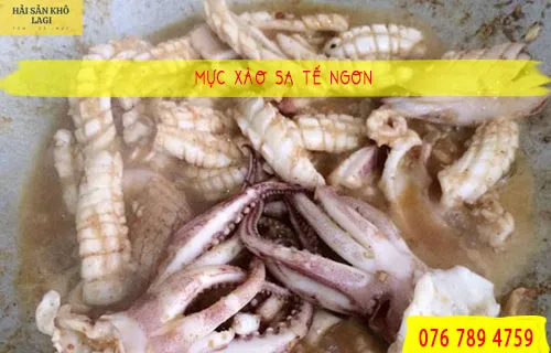 Mực xào sa tế