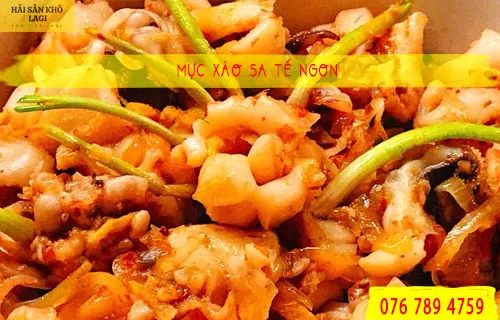Mực xào sa tế