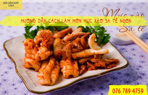 Mực xào sa tế