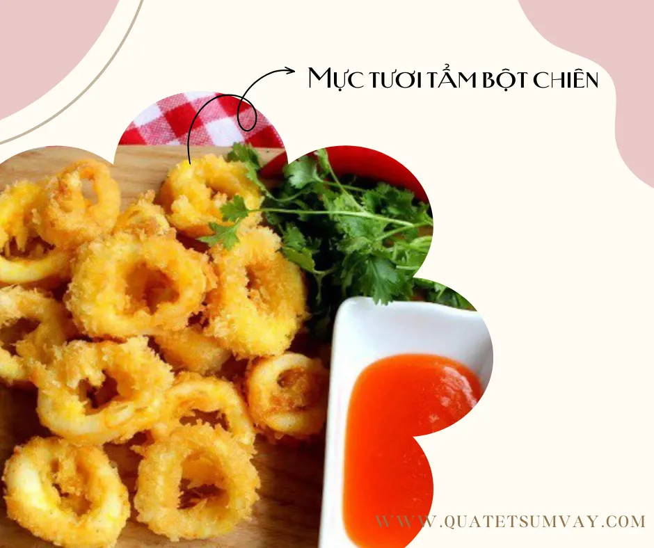 Mực tươi tẩm bột chiên