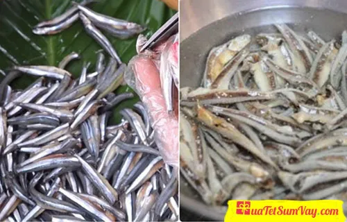 Sơ chế cá cơm