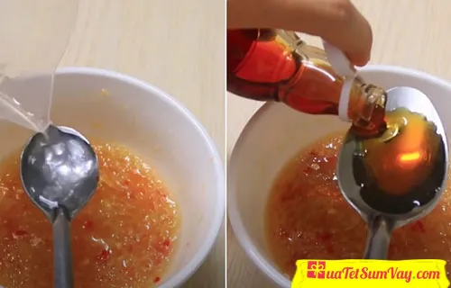 Làm nước chấm cá cơm chiên bột