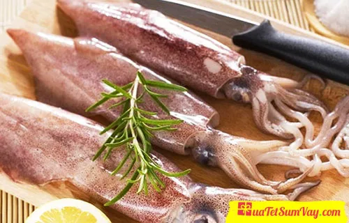 Mực hấp sả
