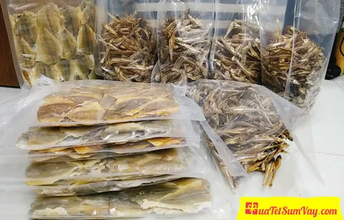 Quà Tết Sum Vầy bán các loại hải sản khô