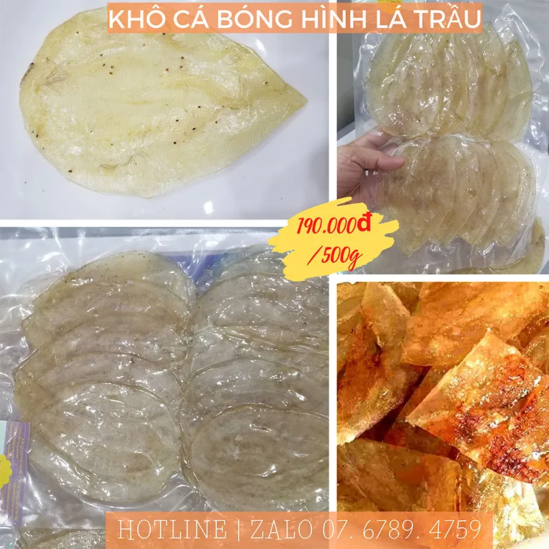 Bóng ép hình lá trầu thơm ngon Bình Thuận