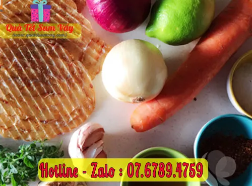 Khô cá bò làm gỏi