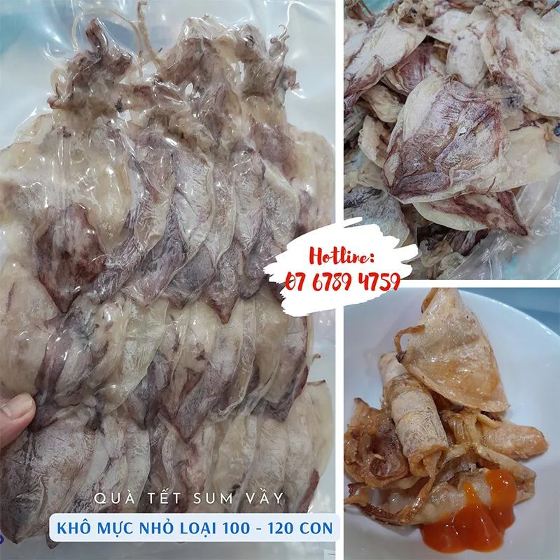 Mực Khô Loại Nhỏ 100 - 120
